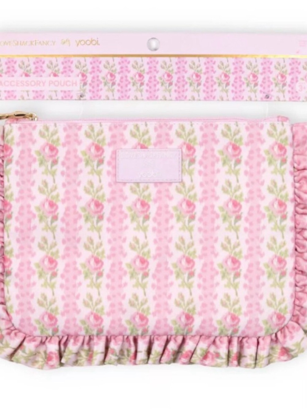 LoveShackFancy x Target Yoobi Pink Blooming Heirloom Ruffle Accessory/Pencils